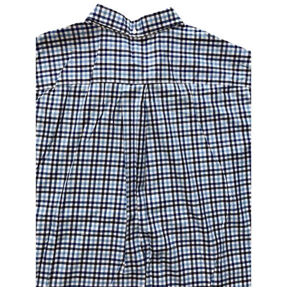 Duluth Trading Co Men's Button Down Shirt 2XL Tall Blue Plaid WrinkleFighter EUC - Picture 7 of 8